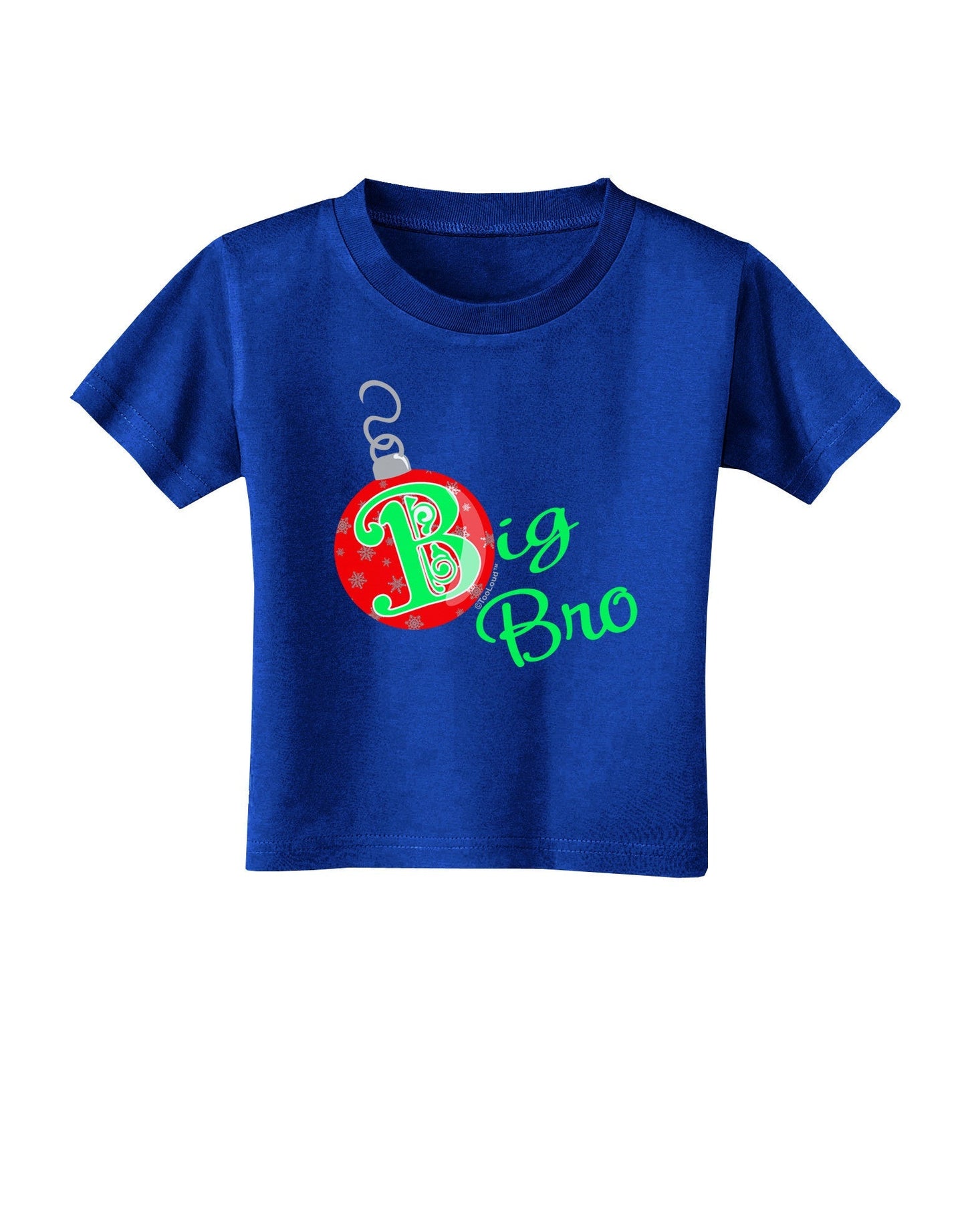 Matching Family Ornament Big Bro Toddler T-Shirt Dark-Toddler T-Shirt-TooLoud-Royal-Blue-2T-Davson Sales