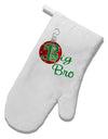 Matching Family Ornament Big Bro White Printed Fabric Oven Mitt-Oven Mitt-TooLoud-White-Davson Sales