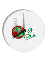 Matching Family Ornament Big Sis 10 InchRound Wall Clock-Wall Clock-TooLoud-White-Davson Sales