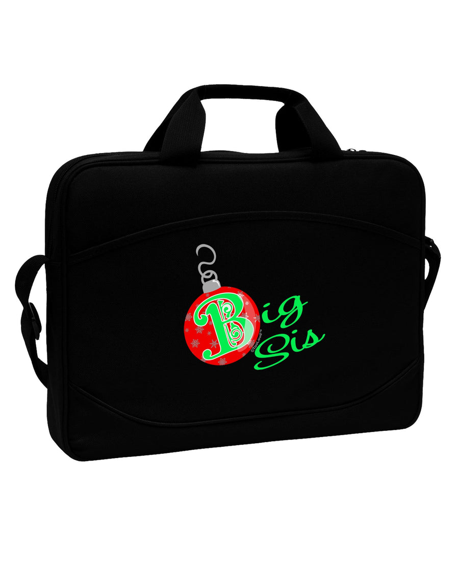 Matching Family Ornament Big Sis 15&#x22; Dark Laptop / Tablet Case Bag-Laptop / Tablet Case Bag-TooLoud-Black-Davson Sales