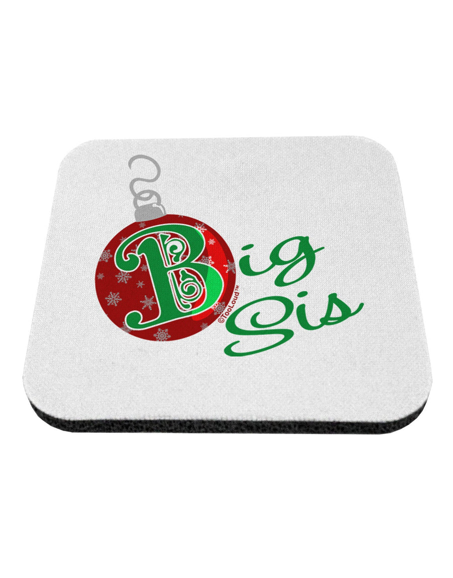 Matching Family Ornament Big Sis Coaster-Coasters-TooLoud-1-Davson Sales