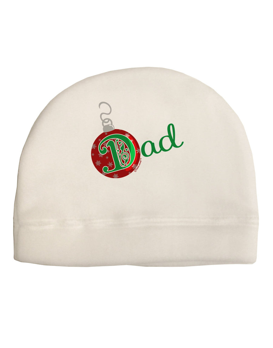 Matching Family Ornament Dad Adult Fleece Beanie Cap Hat-Ornament-TooLoud-White-One-Size-Fits-Most-Davson Sales