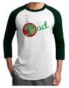 Matching Family Ornament Dad Adult Raglan Shirt-Raglan Shirt-TooLoud-White-Forest-X-Small-Davson Sales