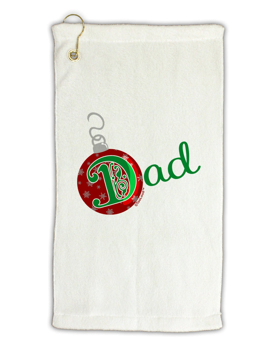 Matching Family Ornament Dad Micro Terry Gromet Golf Towel 16 x 25 inch-Ornament-TooLoud-White-Davson Sales