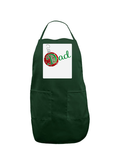 Matching Family Ornament Dad Panel Dark Adult Apron-Bib Apron-TooLoud-Hunter-One-Size-Davson Sales