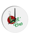 Matching Family Ornament Lil Bro 10 InchRound Wall Clock-Wall Clock-TooLoud-White-Davson Sales