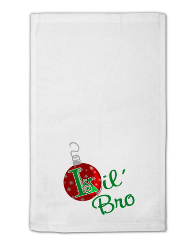 Matching Family Ornament Lil Bro 11&#x22;x18&#x22; Dish Fingertip Towel-Fingertip Towel-TooLoud-White-Davson Sales