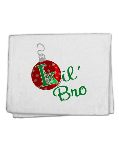 Matching Family Ornament Lil Bro 11&#x22;x18&#x22; Dish Fingertip Towel-Fingertip Towel-TooLoud-White-Davson Sales