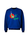 Matching Family Ornament Lil Bro Adult Dark Sweatshirt-Sweatshirts-TooLoud-Deep-Royal-Blue-Small-Davson Sales