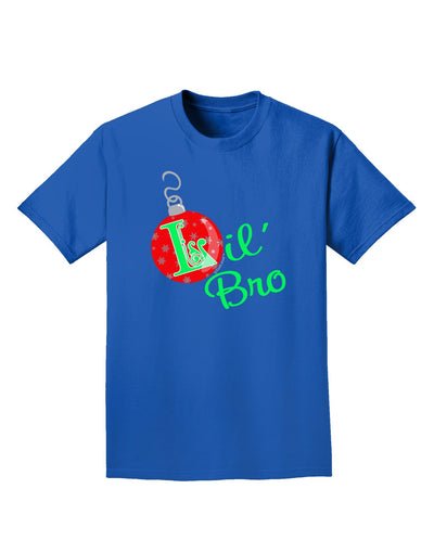 Matching Family Ornament Lil Bro Adult Dark T-Shirt-Mens T-Shirt-TooLoud-Royal-Blue-Small-Davson Sales