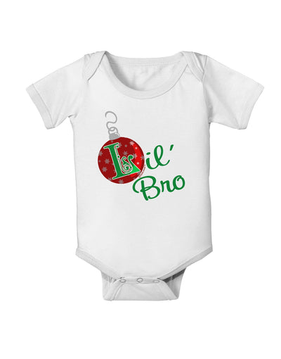 Matching Family Ornament Lil Bro Baby Romper Bodysuit-Ornament-TooLoud-White-06-Months-Davson Sales