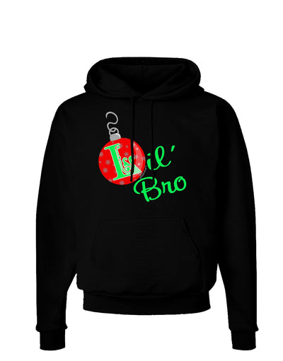 Matching Family Ornament Lil Bro Dark Hoodie Sweatshirt-Hoodie-TooLoud-Black-Small-Davson Sales