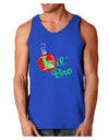 Matching Family Ornament Lil Bro Dark Loose Tank Top-Mens Loose Tank Top-TooLoud-Royal Blue-Small-Davson Sales