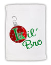 Matching Family Ornament Lil Bro Micro Terry Sport Towel 11 x 18 inches-Ornament-TooLoud-White-Davson Sales