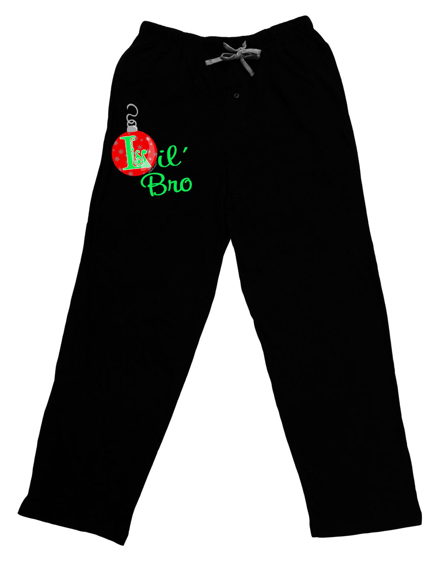 Matching Family Ornament Lil Bro Relaxed Adult Lounge Pants-Lounge Pants-TooLoud-Black-Small-Davson Sales