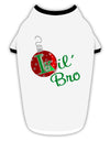 Matching Family Ornament Lil Bro Stylish Cotton Dog Shirt-Dog Shirt-TooLoud-White-with-Black-Small-Davson Sales