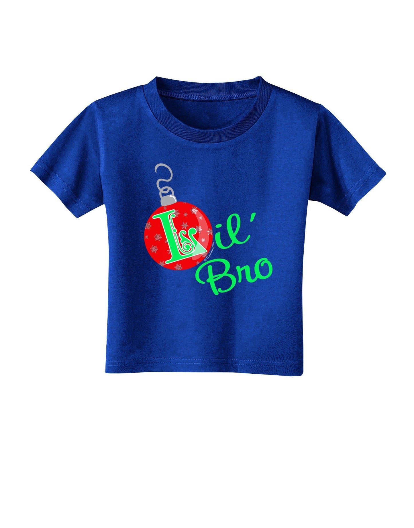 Matching Family Ornament Lil Bro Toddler T-Shirt Dark-Toddler T-Shirt-TooLoud-Royal-Blue-2T-Davson Sales