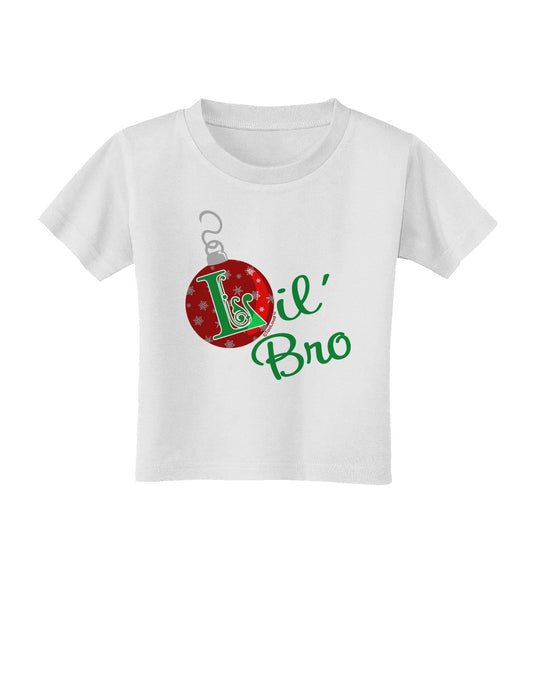 Matching Family Ornament Lil Bro Toddler T-Shirt-Toddler T-Shirt-TooLoud-White-2T-Davson Sales
