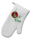 Matching Family Ornament Lil Bro White Printed Fabric Oven Mitt-Oven Mitt-TooLoud-White-Davson Sales