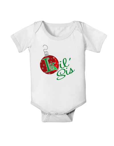 Matching Family Ornament Lil Sis Baby Romper Bodysuit-Ornament-TooLoud-White-06-Months-Davson Sales