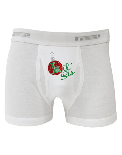 Matching Family Ornament Lil Sis Boxer Briefs-Boxer Briefs-TooLoud-White-Small-Davson Sales