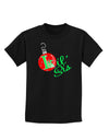 Matching Family Ornament Lil Sis Childrens Dark T-Shirt-Childrens T-Shirt-TooLoud-Black-X-Small-Davson Sales