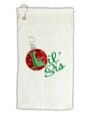 Matching Family Ornament Lil Sis Micro Terry Gromet Golf Towel 16 x 25 inch-Ornament-TooLoud-White-Davson Sales