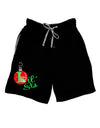 Matching Family Ornament Lil Sis Relaxed Adult Lounge Shorts-Ornament-TooLoud-Black-Small-Davson Sales