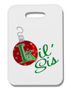 Matching Family Ornament Lil Sis Thick Plastic Luggage Tag-Ornament-TooLoud-White-One Size-Davson Sales