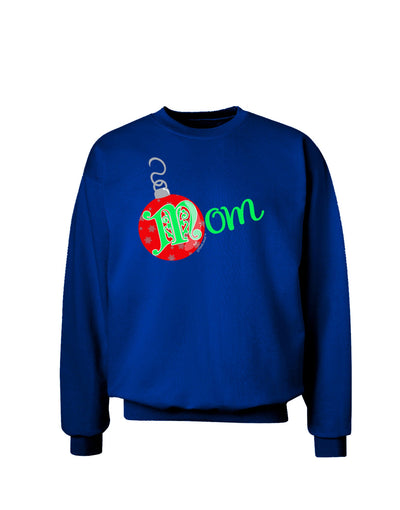 Matching Family Ornament Mom Adult Dark Sweatshirt-Sweatshirts-TooLoud-Deep-Royal-Blue-Small-Davson Sales