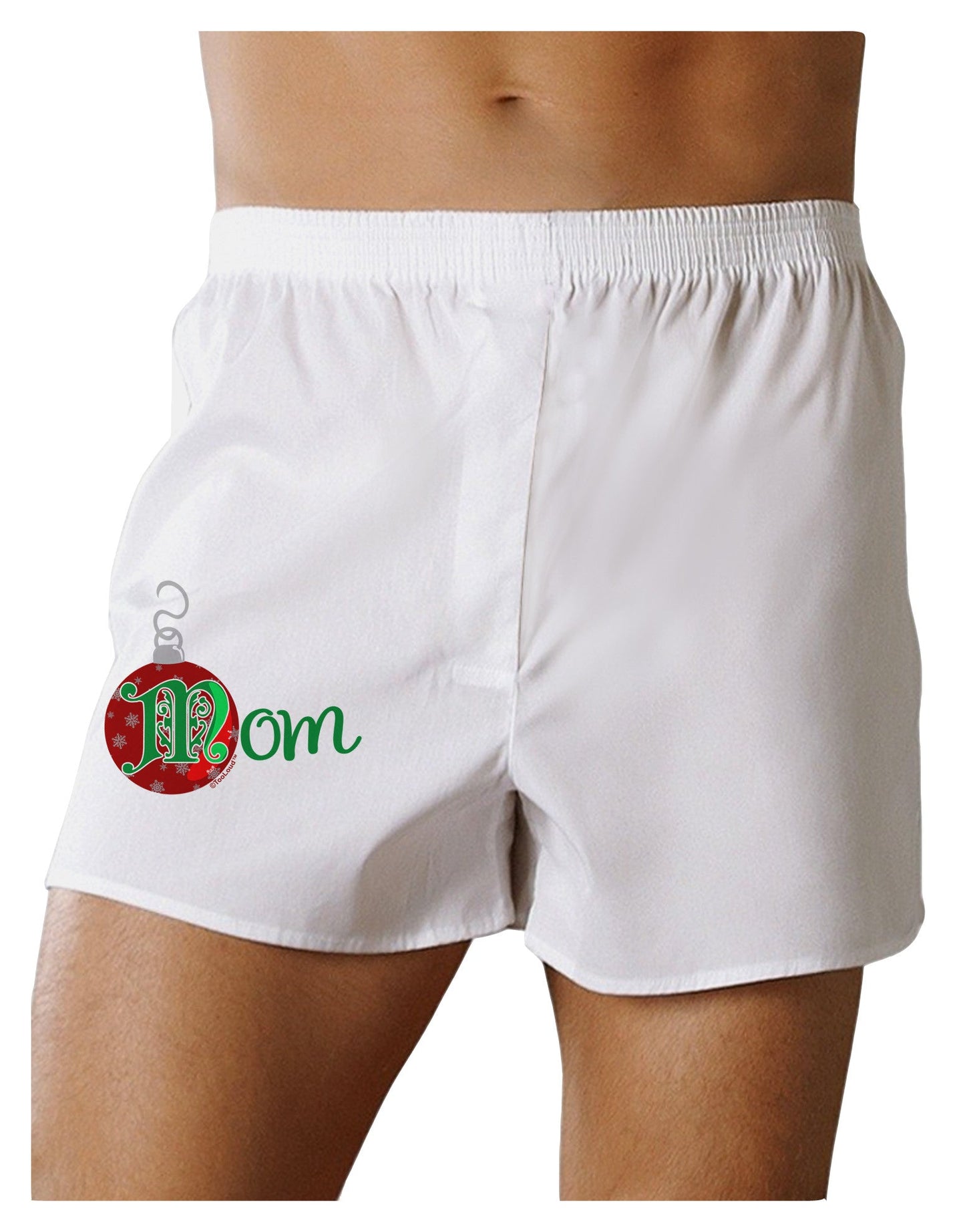 Matching Family Ornament Mom Boxer Shorts-Boxer Shorts-TooLoud-White-Small-Davson Sales