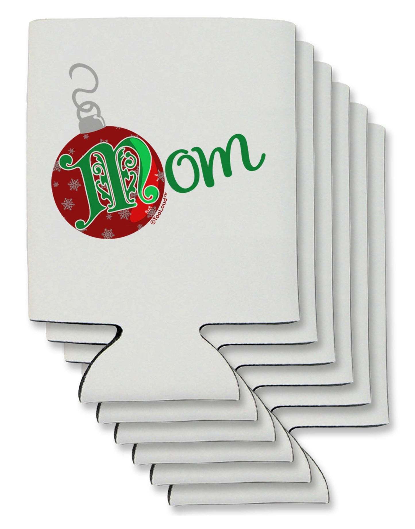 Matching Family Ornament Mom Can / Bottle Insulator Coolers-Can Coolie-TooLoud-6-Davson Sales