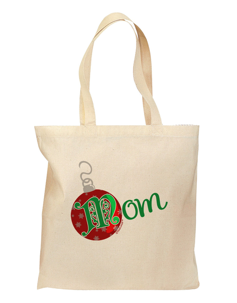 Matching Family Ornament Mom Grocery Tote Bag-Grocery Tote-TooLoud-Natural-Medium-Davson Sales