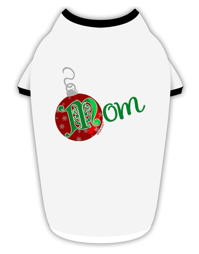 Matching Family Ornament Mom Stylish Cotton Dog Shirt-Dog Shirt-TooLoud-White-with-Black-Small-Davson Sales