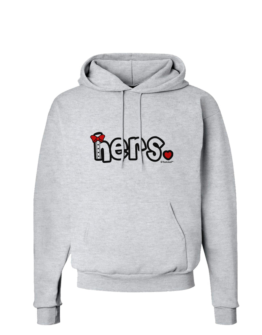 Matching His and Hers Design - Hers - Red Bow Tie Hoodie Sweatshirt by TooLoud-Hoodie-TooLoud-White-Small-Davson Sales