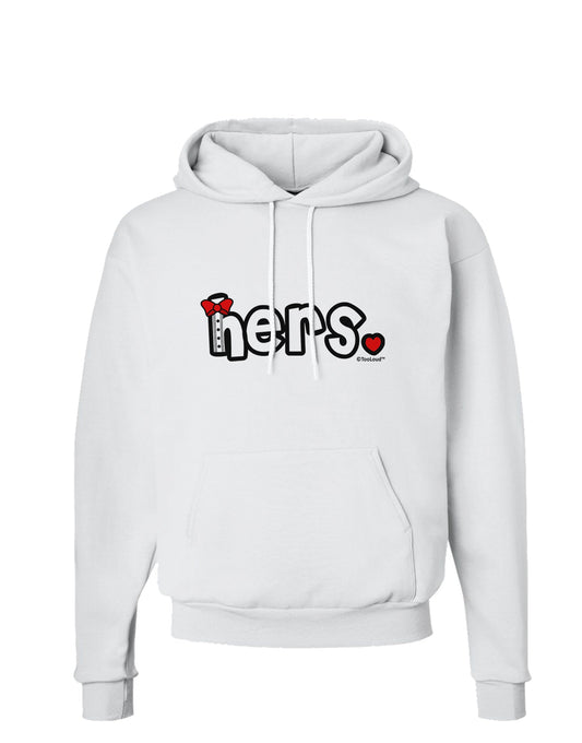 Matching His and Hers Design - Hers - Red Bow Tie Hoodie Sweatshirt by TooLoud-Hoodie-TooLoud-White-Small-Davson Sales