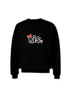 Matching His and Hers Design - His - Red Bow Adult Dark Sweatshirt by TooLoud-Sweatshirts-TooLoud-Black-Small-Davson Sales