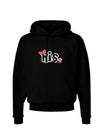 Matching His and Hers Design - His - Red Bow Dark Hoodie Sweatshirt by TooLoud