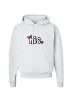 Matching His and Hers Design - His - Red Bow Hoodie Sweatshirt by TooLoud-Hoodie-TooLoud-White-Small-Davson Sales
