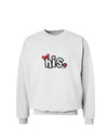 Matching His and Hers Design - His - Red Bow Sweatshirt by TooLoud-Sweatshirts-TooLoud-White-Small-Davson Sales