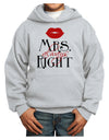 Matching Husband and Wife Designs - Mrs Always Right Youth Hoodie Pullover Sweatshirt-Youth Hoodie-TooLoud-Ash-XS-Davson Sales