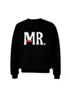 Matching Mr and Mrs Design - Mr Bow Tie Adult Dark Sweatshirt by TooLoud-Sweatshirts-TooLoud-Black-Small-Davson Sales