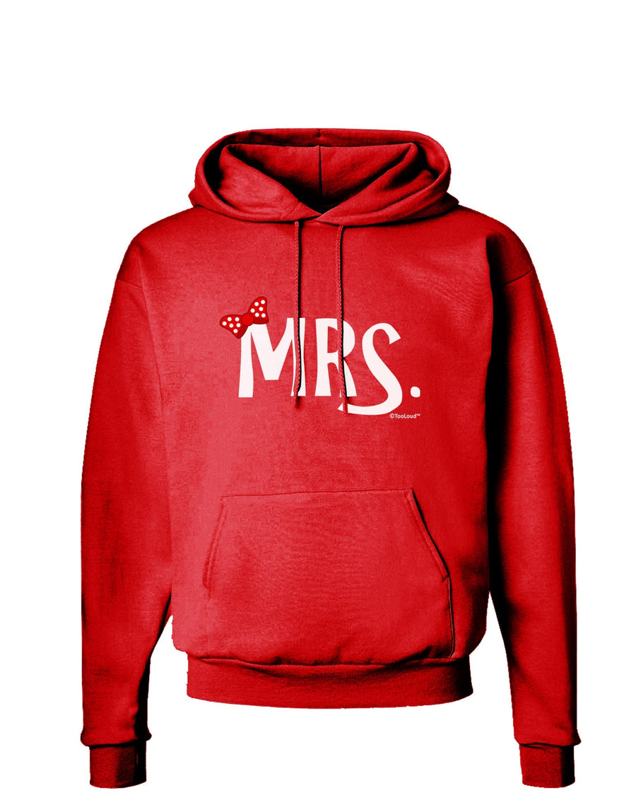 Matching Mr and Mrs Design - Mrs Bow Dark Hoodie Sweatshirt by TooLoud-Hoodie-TooLoud-Black-Small-Davson Sales