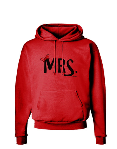 Matching Mr and Mrs Design - Mrs Bow Hoodie Sweatshirt by TooLoud-Hoodie-TooLoud-Red-Small-Davson Sales
