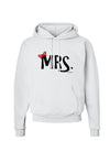 Matching Mr and Mrs Design - Mrs Bow Hoodie Sweatshirt by TooLoud-Hoodie-TooLoud-White-Small-Davson Sales