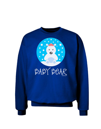 Matching Polar Bear Family - Baby Bear Adult Dark Sweatshirt by TooLoud-Sweatshirts-TooLoud-Deep-Royal-Blue-Small-Davson Sales