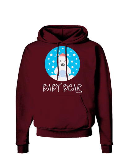 Matching Polar Bear Family - Baby Bear Dark Hoodie Sweatshirt by TooLoud-Hoodie-TooLoud-Maroon-Small-Davson Sales