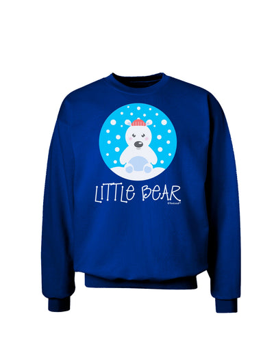 Matching Polar Bear Family - Little Bear Adult Dark Sweatshirt by TooLoud-Sweatshirts-TooLoud-Deep-Royal-Blue-Small-Davson Sales