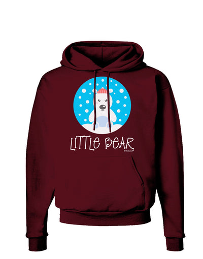 Matching Polar Bear Family - Little Bear Dark Hoodie Sweatshirt by TooLoud-Hoodie-TooLoud-Maroon-Small-Davson Sales