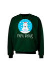 Matching Polar Bear Family - Papa Bear Adult Dark Sweatshirt by TooLoud-Sweatshirts-TooLoud-Deep-Forest-Green-Small-Davson Sales